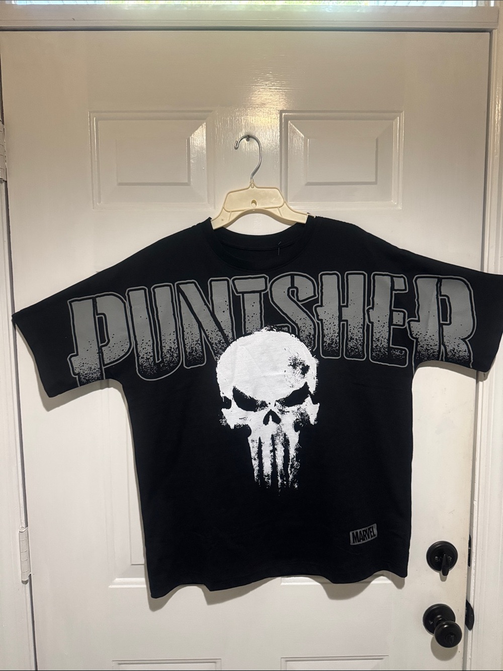 Marvel Men’s' Black Punisher Graphic Tee